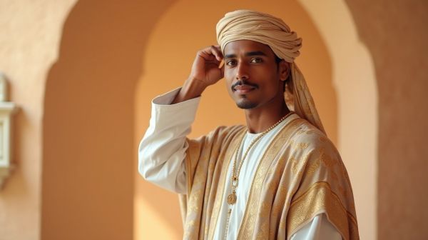 Adoptez la djellaba homme avec broderies pour les occasions spéciales