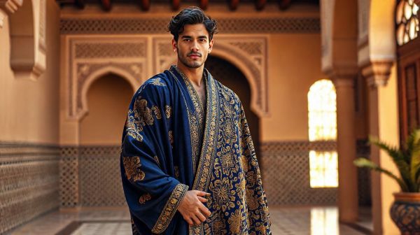 Découvrez les modèles de djellabas masculines brodées tendance